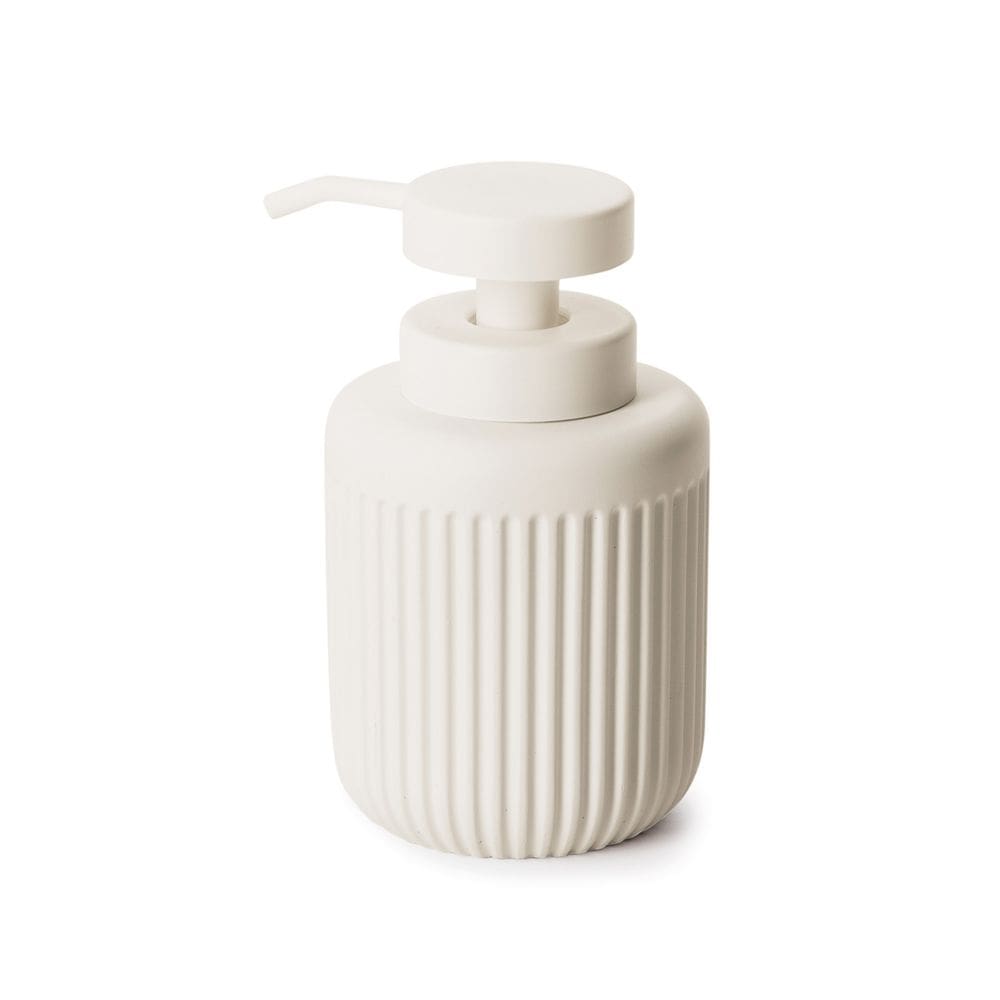 Porta Sabonete Liquido em Cimento Branco 14cm 15729 Mart