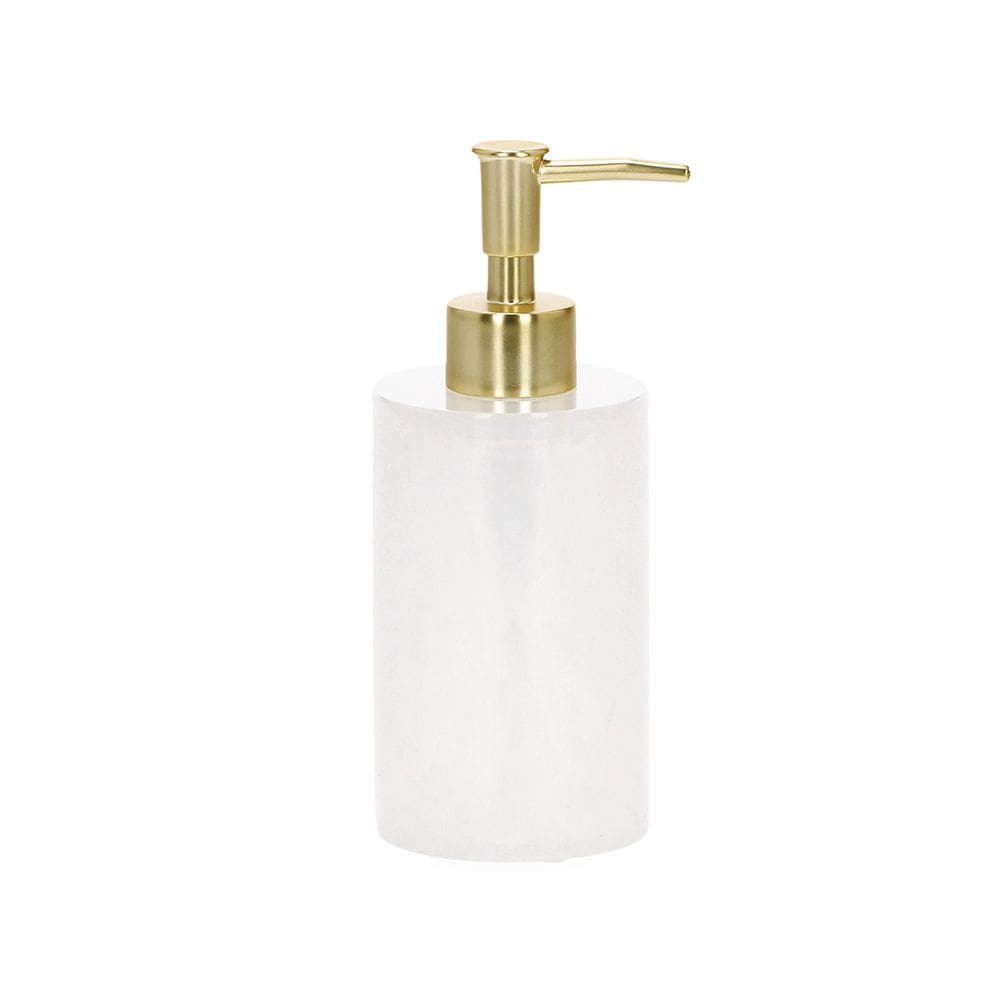 Porta Sabonete Liquido em Poliresina Perolado 17,5cm Mart