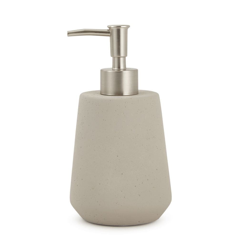 Porta Sabonete Liquido em Cimento Cinza 17cm 18362 Mart
