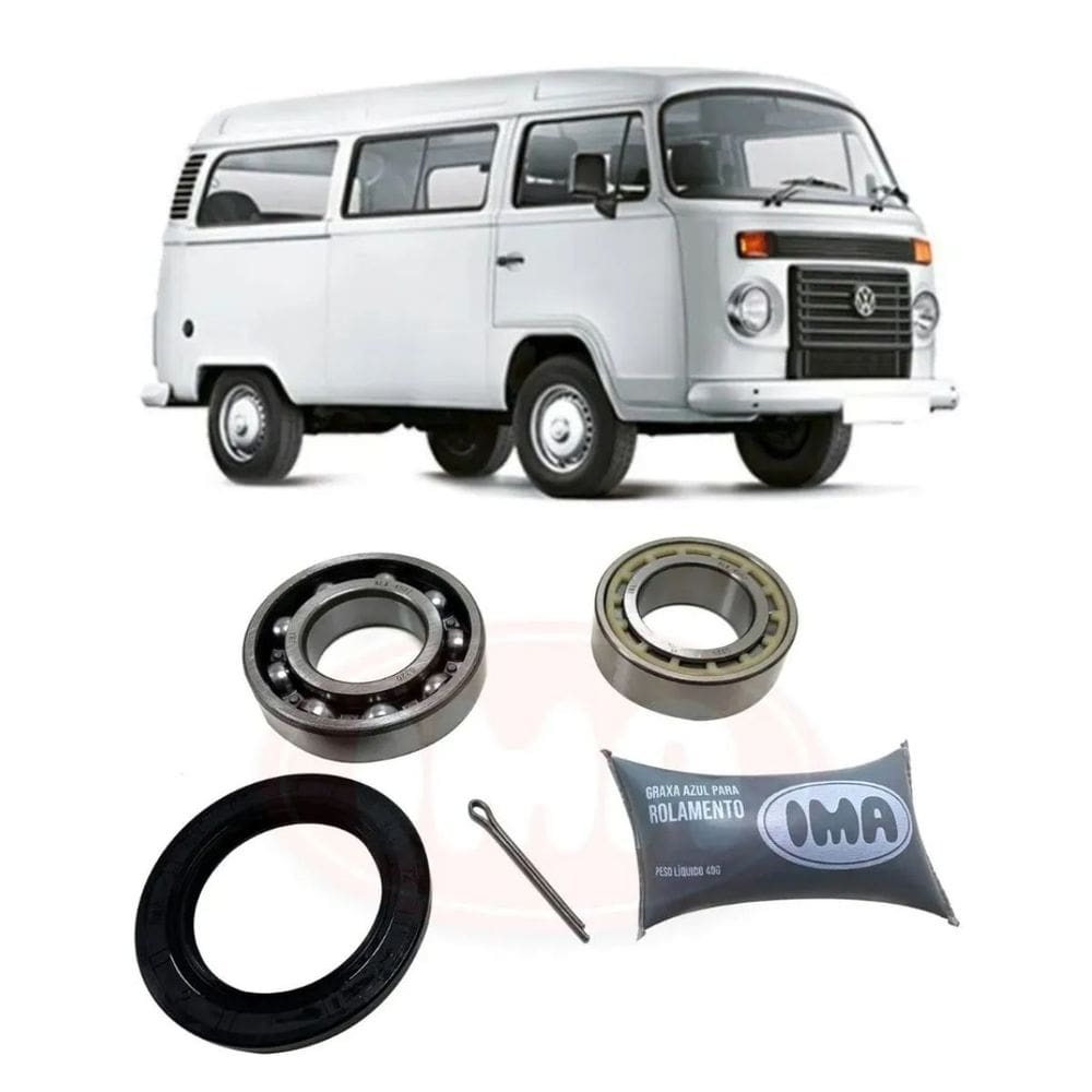 Kit Rolamento Roda Traseira - Kombi 1978 A 2012 - Alk-4587