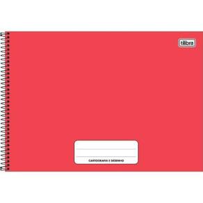 Caderno Cartografia e Desenho 80Fls Vermelho 229792 - Tilibra