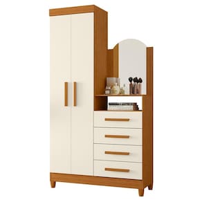 Cômoda New Capri 2 Portas e 4 Gavetas com Espelho - Móveis Albatroz