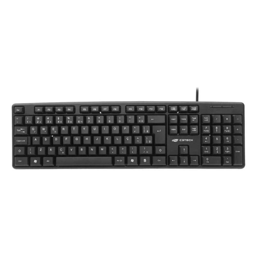 Teclado Usb Kb-M10bk Preto C3tech