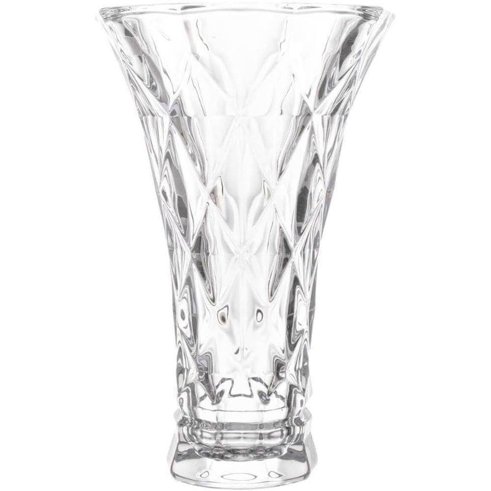 Vaso Lyor Diamond De Vidro 13cm X 20cm Decoração Mesa Flores