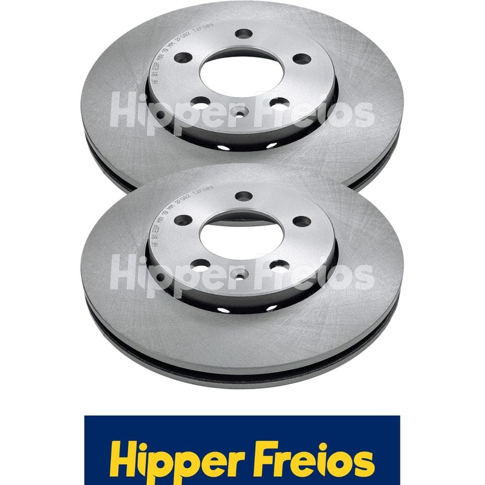 Hf81 - Disco Freio Diant Vent 256Mm 5 Furos - Golf 1.6 / 2.0 8V 99 / Polo 1.6 16 - Hipper Freios