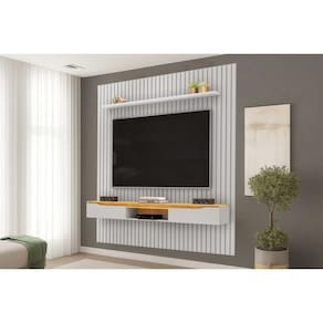 Home p/ TV Isac 223x240cm Bali/Cedro - DJ Móveis