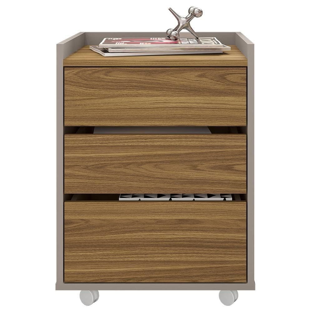 Gaveteiro Escritório Organizador Studio 3 Gavetas Caemmun