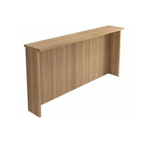Balcão Ilha Cozinha Gourmet Imperatriz Ripado 200cm Nature - Nesher
