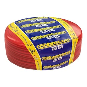 Cabo Flexível Cobrecom 6mmx100m Rolo 750V Vermelho