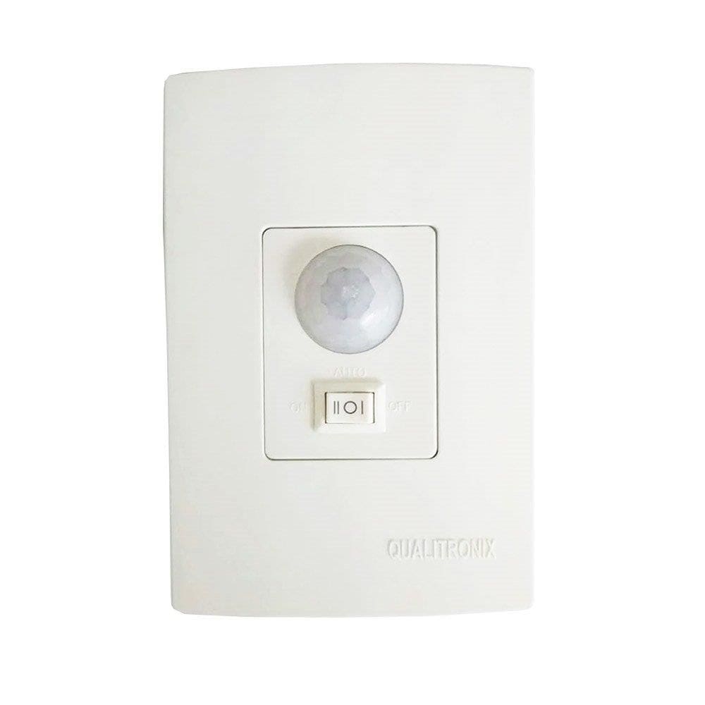 Sensor De Presença Qualitronix QI6M Embutir Com Chave Lente 180 Bivolt