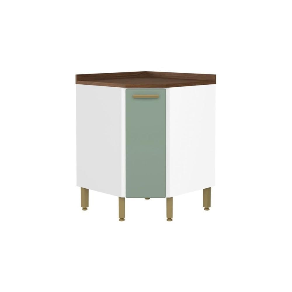 Balcão de Cozinha Modulado Bella Canto c/ 1 Porta Verde - Bertolini
