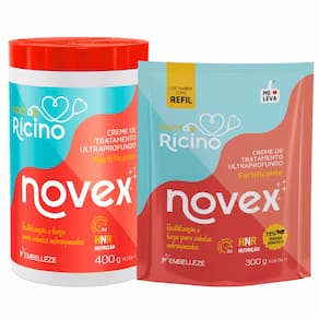 Kit Creme de Tratamento Novex Doctor Rícino Ultraprofundo + Refil