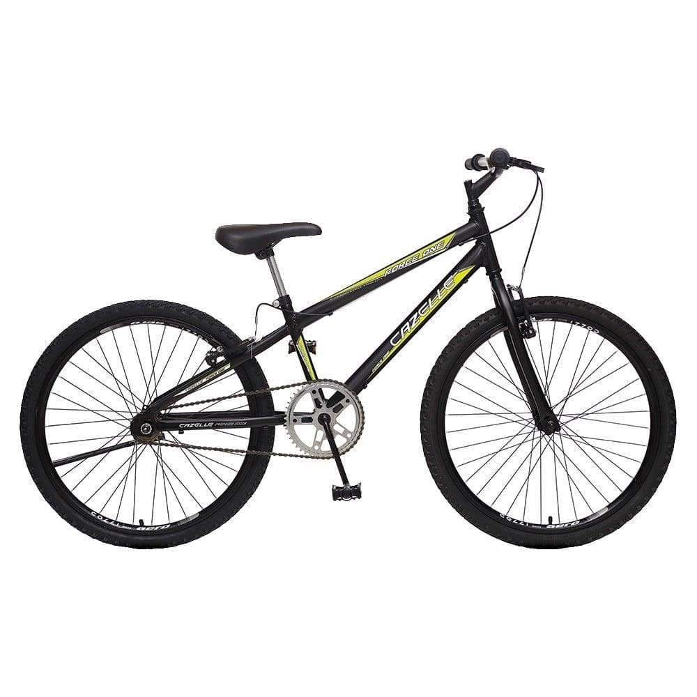Bicicleta Juvenil Colli Force One - Aro 24,Quadro Tamanho 14, Freios VBrake, Preto Fosco