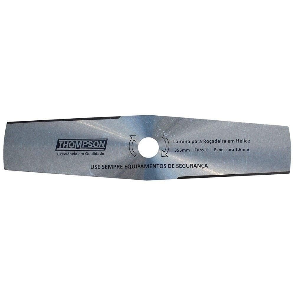Lâmina para Rocadeira Thompson Tipo Helice 355X1.6 Furo 1" 2 Pontas
