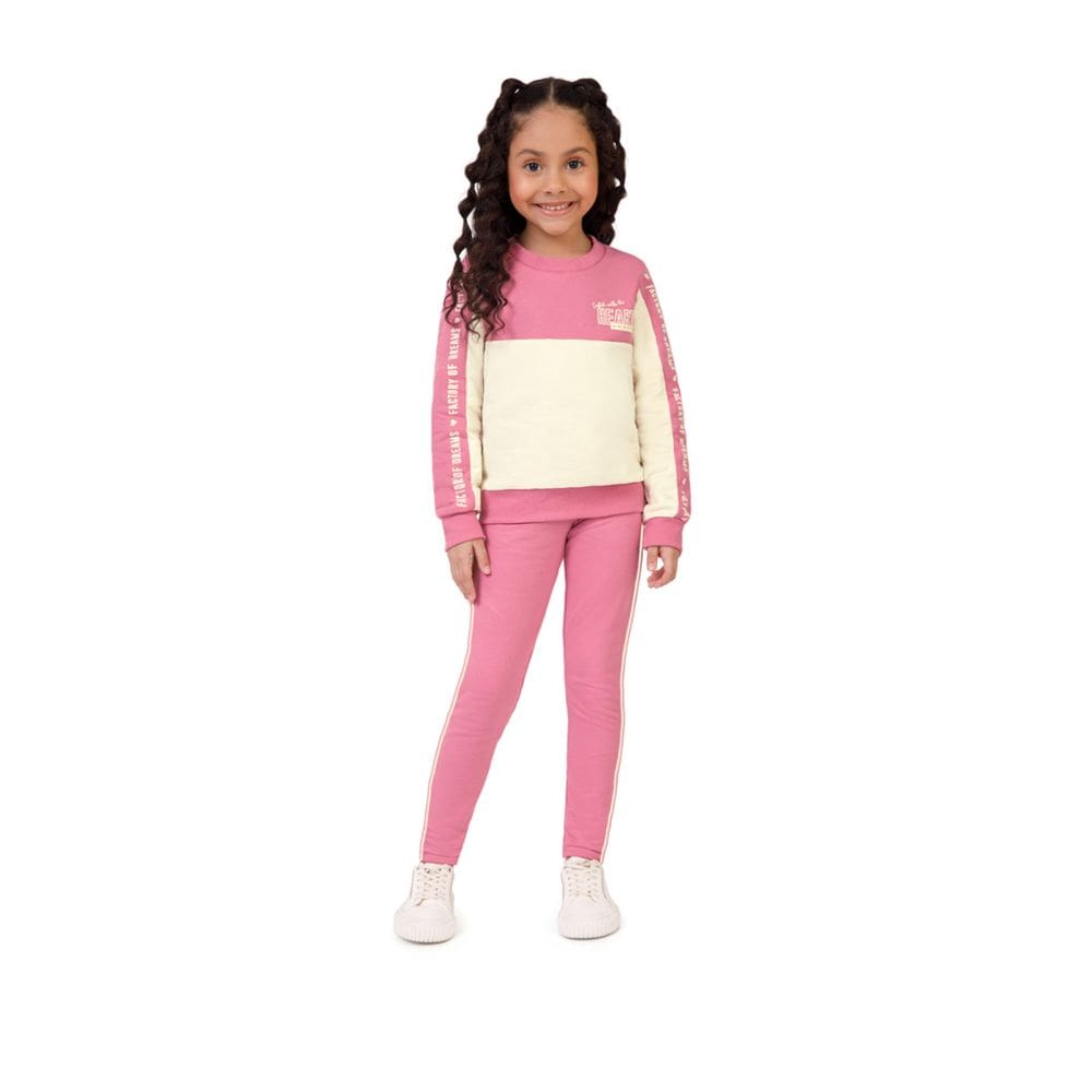 Conjunto Moletom Flanelado Menina Malwee Ref. 126525