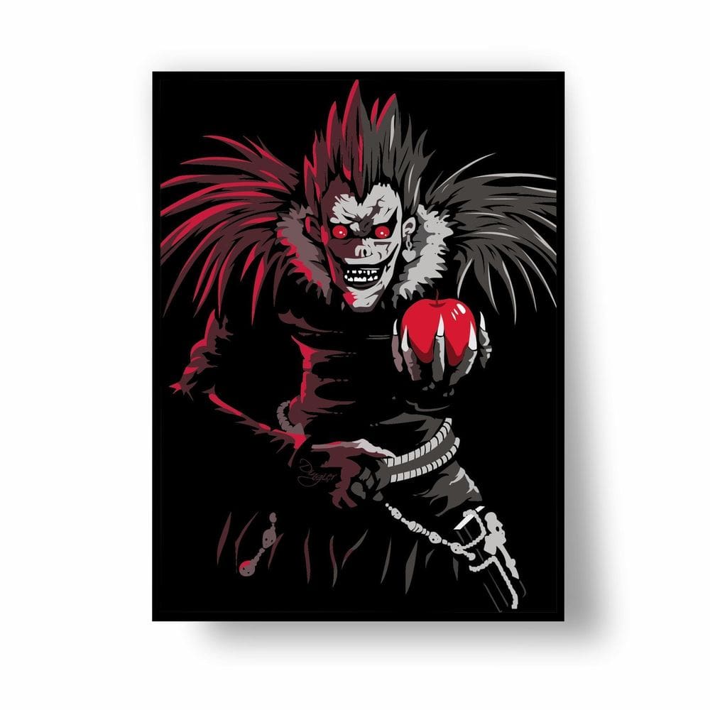 Placa/Quadro Decorativo Ryuk Death Note40X60Cm Ps 2Mm