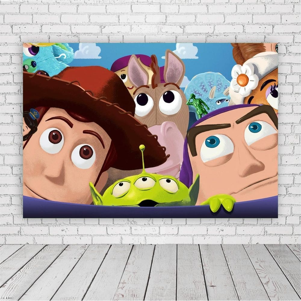 Painel Retangular Toy Story 1,5X1,0M Lona Fosca