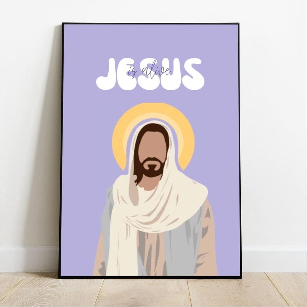 Placa/Quadro Decorativo Jesus 40X60Cm Ps 2Mm