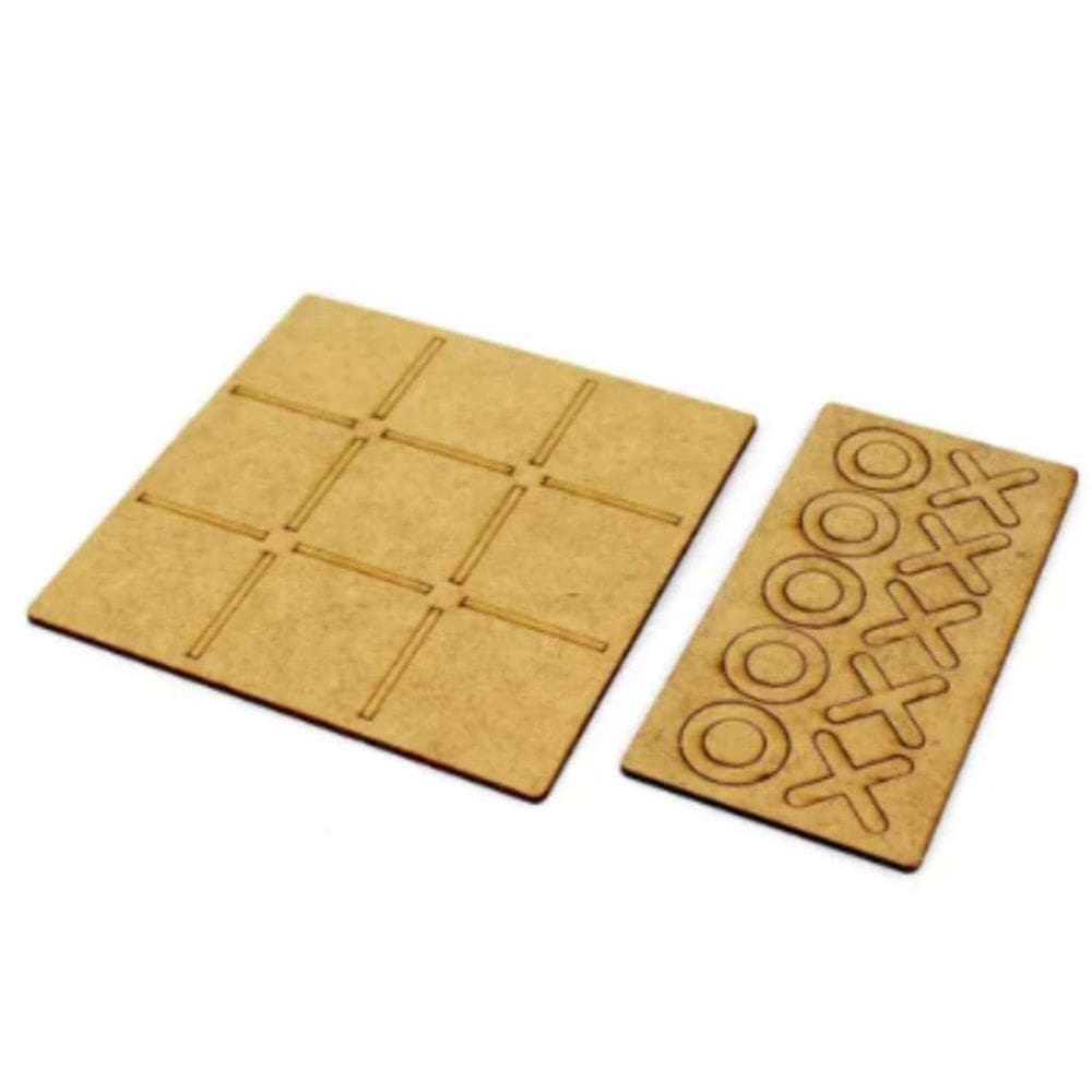 Kit 30 Jogos Da Velha 10Cm Em Mdf