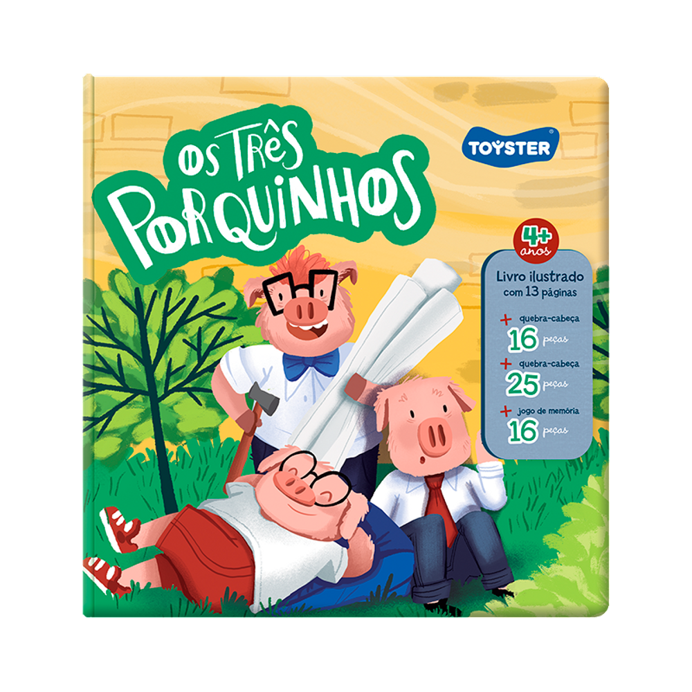 Livro Brinquedo Os Três Porquinhos