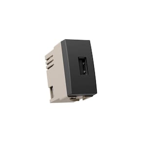 Módulo Tomada Carregador USB-A MarGirius Sleek Colors 2A 10W Grafite