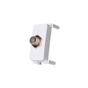 Módulo Tomada Antena de TV MarGirius B3 para Cabo Coaxial Branco
