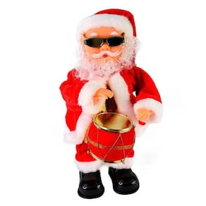 Papai Noel Musical Natal Que Toca Tambor Decoração Natalina
