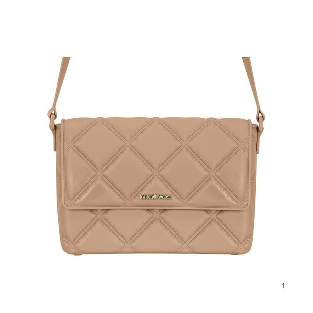 Bolsa Moleca Transversal Quadrada Feminina Nude