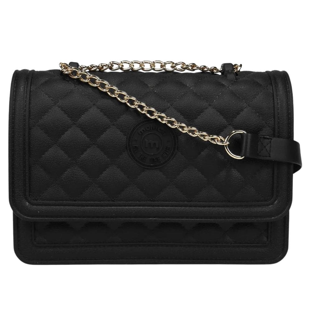 Bolsa Moleca Transversal Corrente Feminina Preta