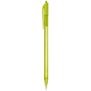 Caneta Esferográfica 1.0 Verde Claro 100 RT - Paper Mate Caneta PM KM 100 RT Limão CTCHO - Paper Mate