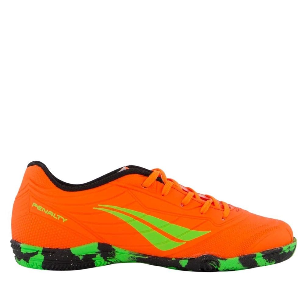 Chuteira Society Matis Kids Xxi 246241-3330 - Laranja/Verde Claro 28