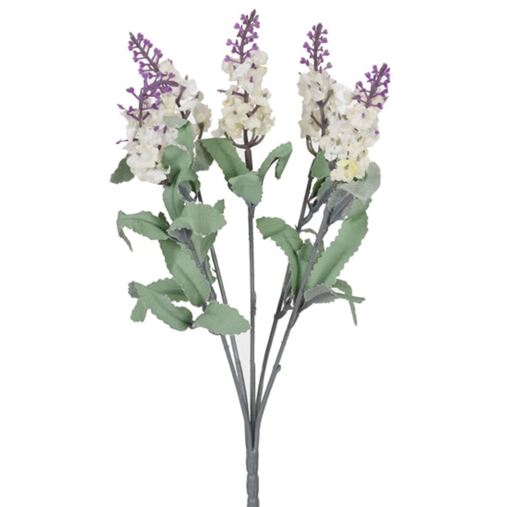 Buque Lavanda 5 Galhos Creme