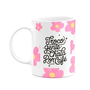 Caneca Divertida - Troco gente chata por café! Copia e cola