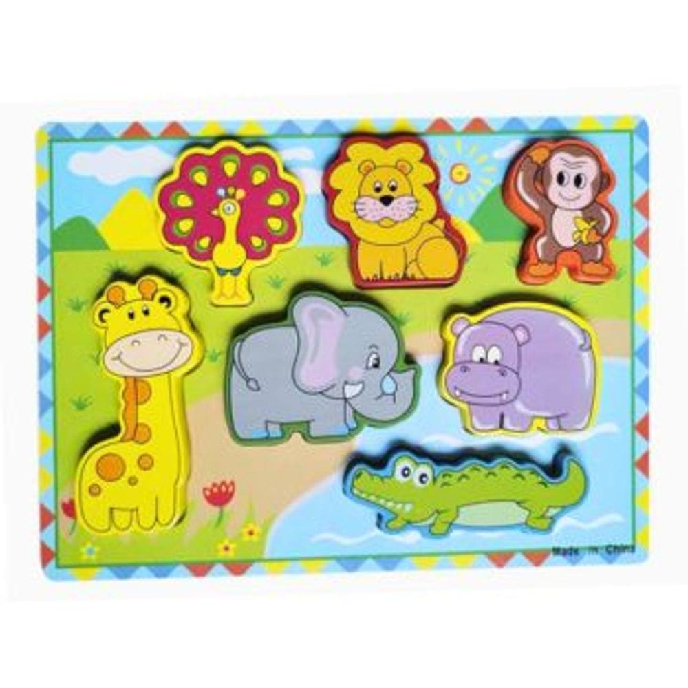 Didaticos Aprenda Brincando Animais da Floresta DM Toys Jogo Encaixar Brinquedo Recreativo Educativo