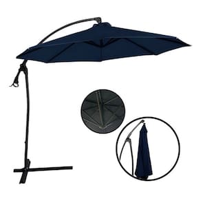 Ombrelone Sombreiro De Luxo 3 Metros ImportWay Azul Giratório e Reclinável P/ Varanda, Deck, Jardim