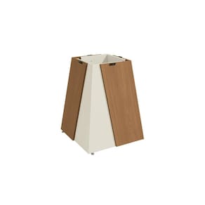 Base Mesa de Jantar Dalia BA57 Madeirado s/ Tampo Canela/Off White - Kappesberg