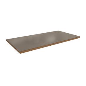 Tampo Mesa Sala de Jantar Vidro Madeirado c/ Vidro TA63 Retangular 180x90cm Canela/Bronze - Kappesberg