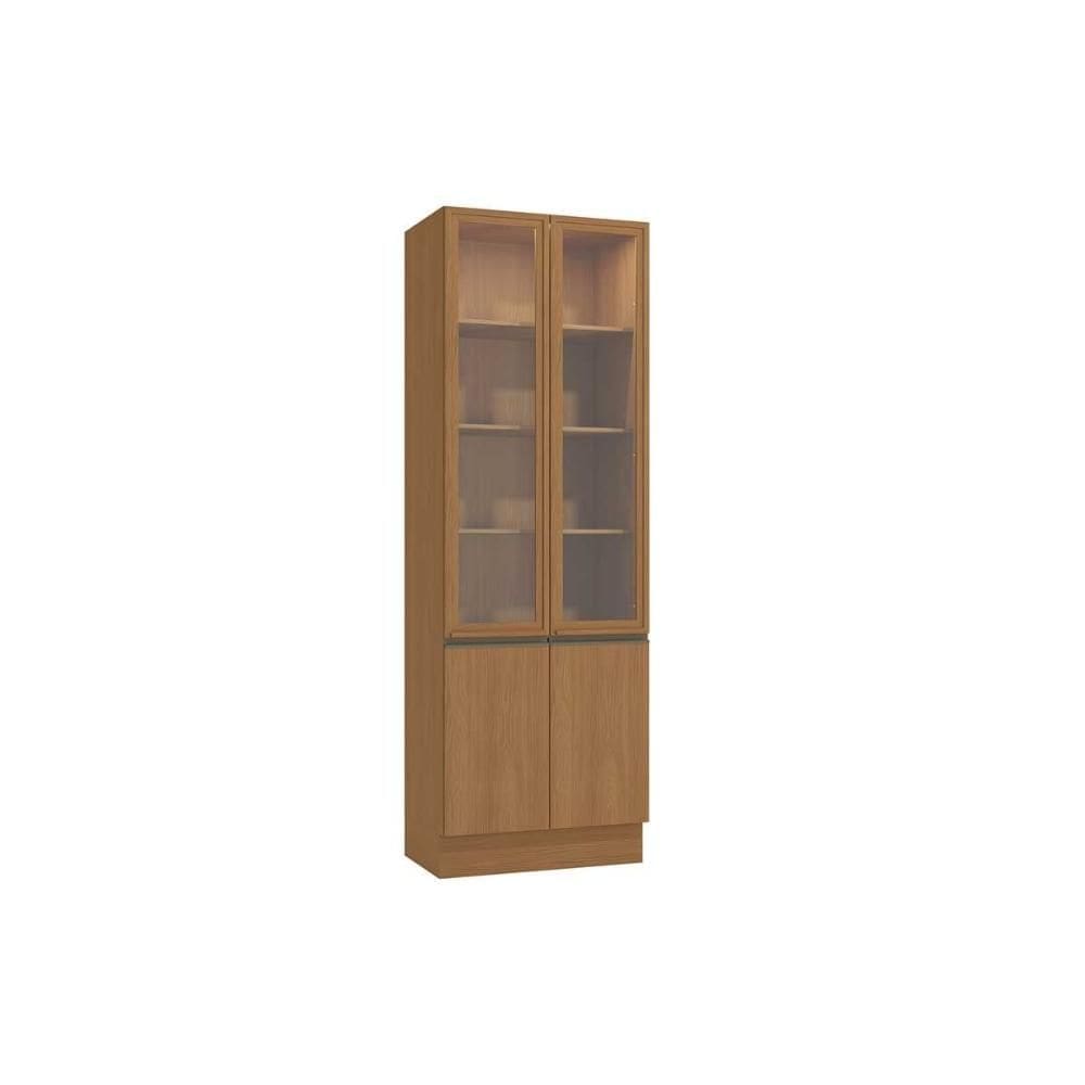 Cristaleira de Cozinha Maxxi G756 c/ 4 Portas (2 c/ Vidro) 80cm Canela - Kappesberg