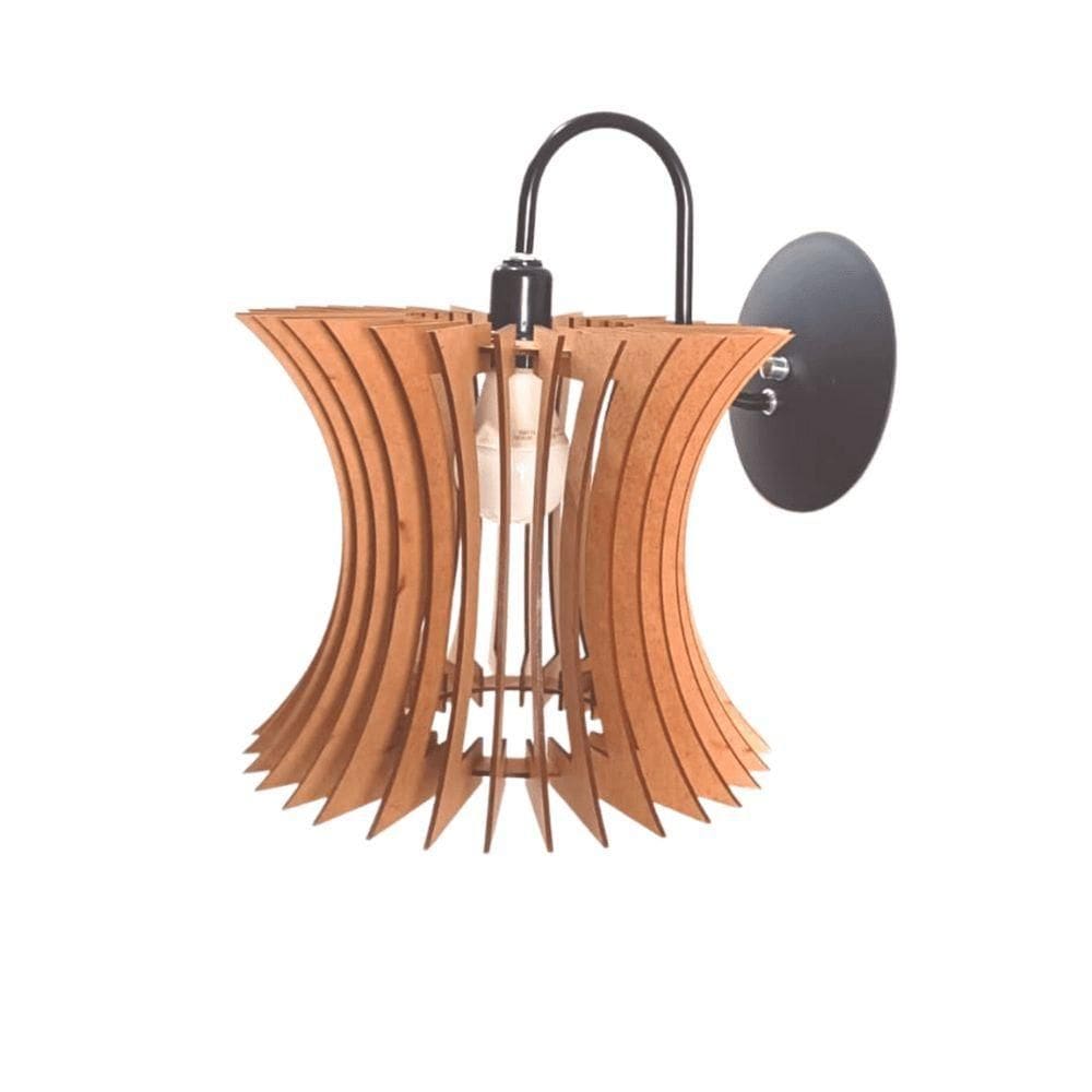 Arandela De Parede Curva