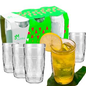 Jogo 6 Copos SM Zumba Suco 270 ml J136 Nadir Figueiredo