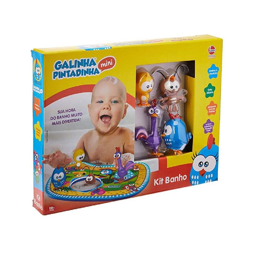 Kit De Banho Infantil Mini Lider Galinha Pintadinha 2991