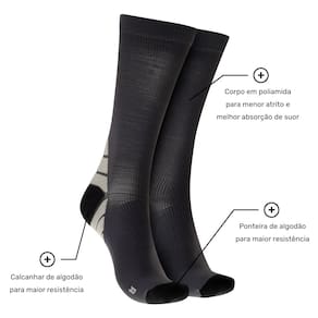 Kit 2 pares de Meias Nord Cano Longo Trilha Tamanho 39-44 Adulto