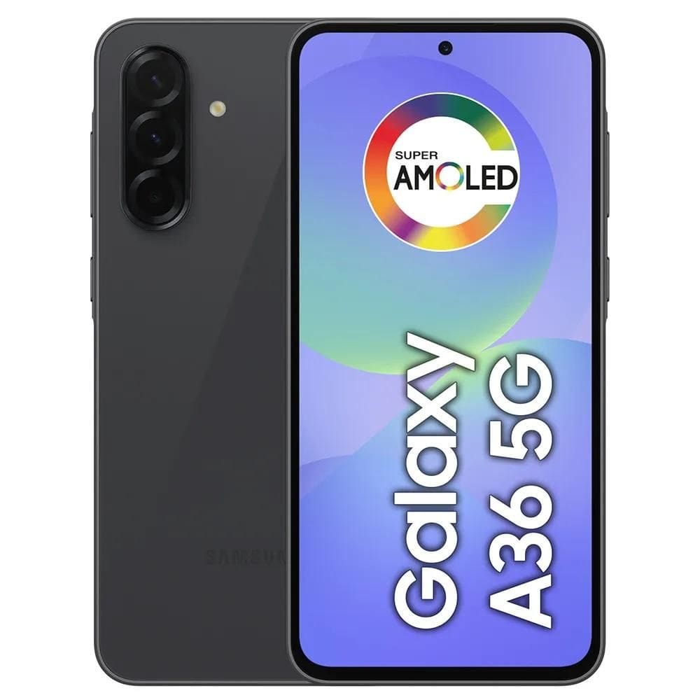 Smartphone Samsung Galaxy A36 5G 128GB 6GB RAM Câmera Tripla Traseira de até 50MP Selfie 12MP Tela 6.7&quot; Preto