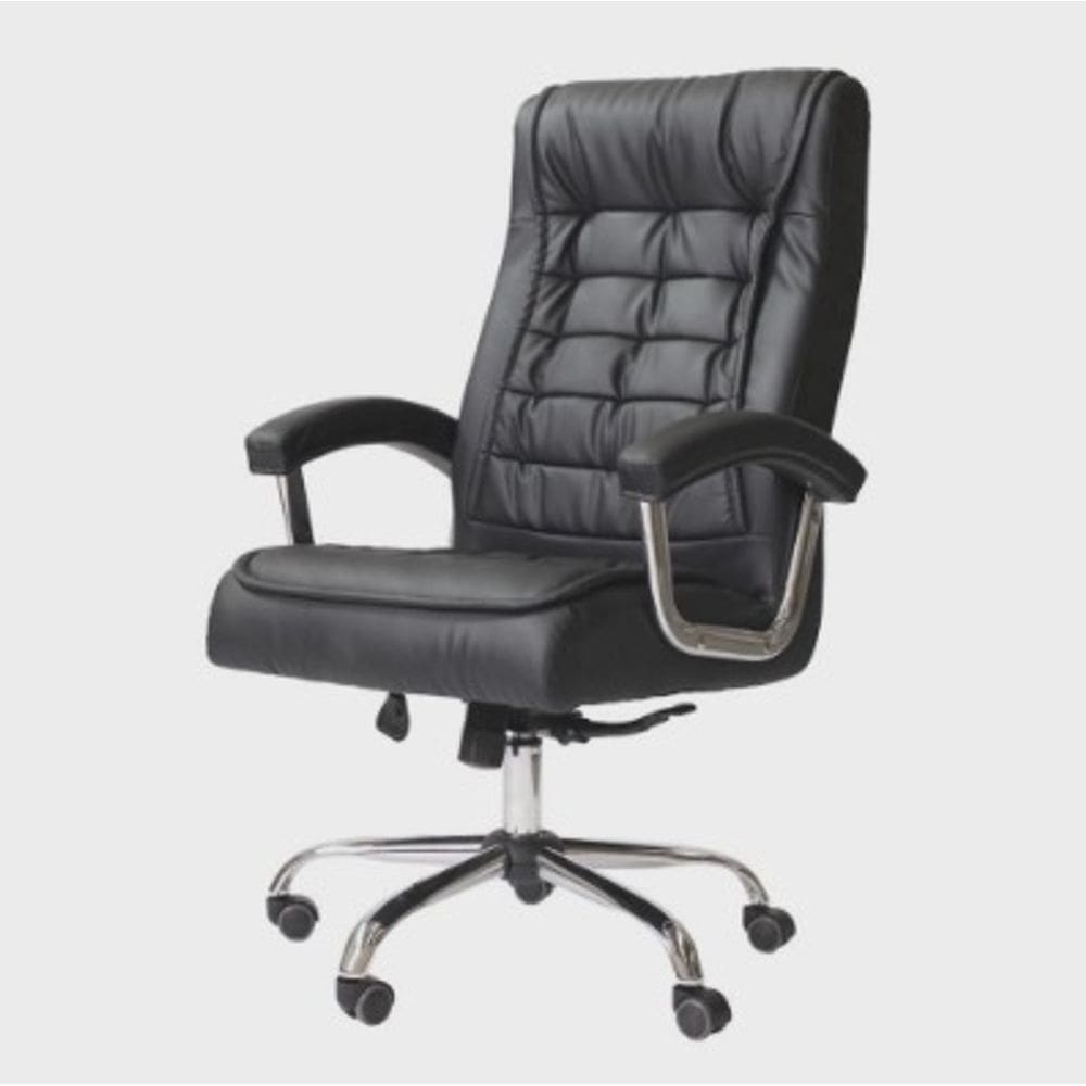 Cadeira De Escritório Confortavel Giratória Presidente Big Com Molas Ensacadas Preto