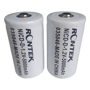 Bateria Nicd-D 1,2V 5000Mah Cilíndrica 33X61Mm Rontek Kit 2