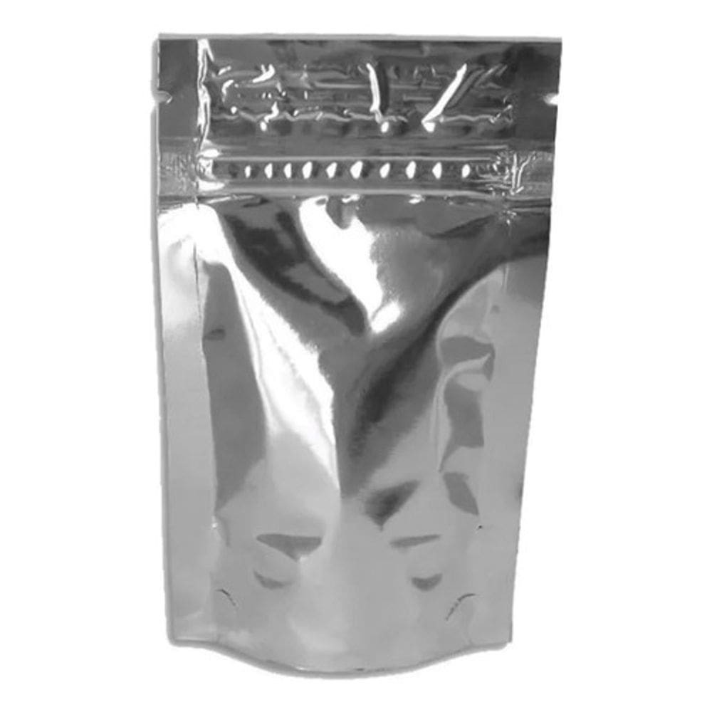 Kit 100 Sachê Aluminizado Stand-Up Com Zíper 125X80Mm Ideal