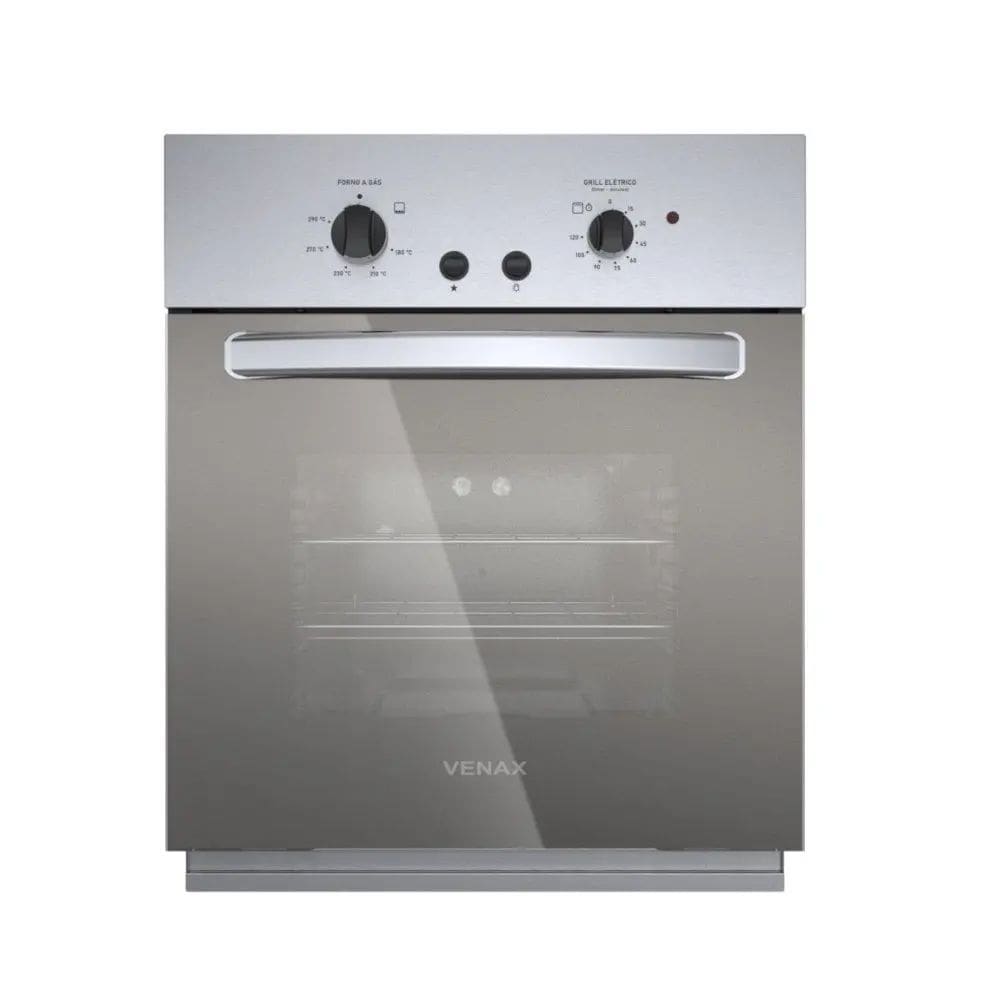 Forno de Embutir Venax a Gás 50 Litros Cristallo Giii Gás GLP Inox