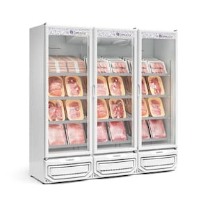 Balcao Refrigerado Carnes E Bebidas Vertical Gcbc-1450 Branco 1458L Porta Vidro 220V - Gelopar