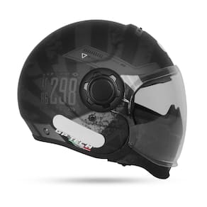 Capacete Gp Tech Zoom Camuflado Preto Fosco Aberto/Fechado C/ Óculos Interno