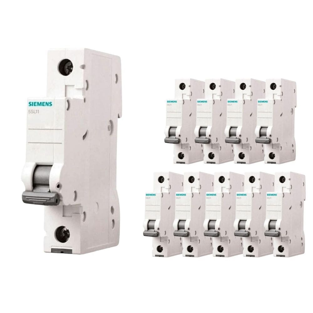 Kit 10 Disjuntor Interruptor Unipolar 1P Curva B 32A Siemens